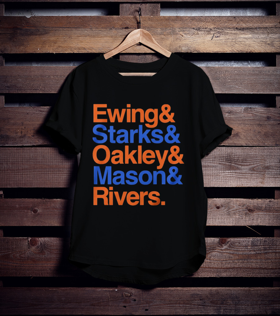 New York Knicks Ewing Starks Oakley Mason Rivers Legends T-Shirt