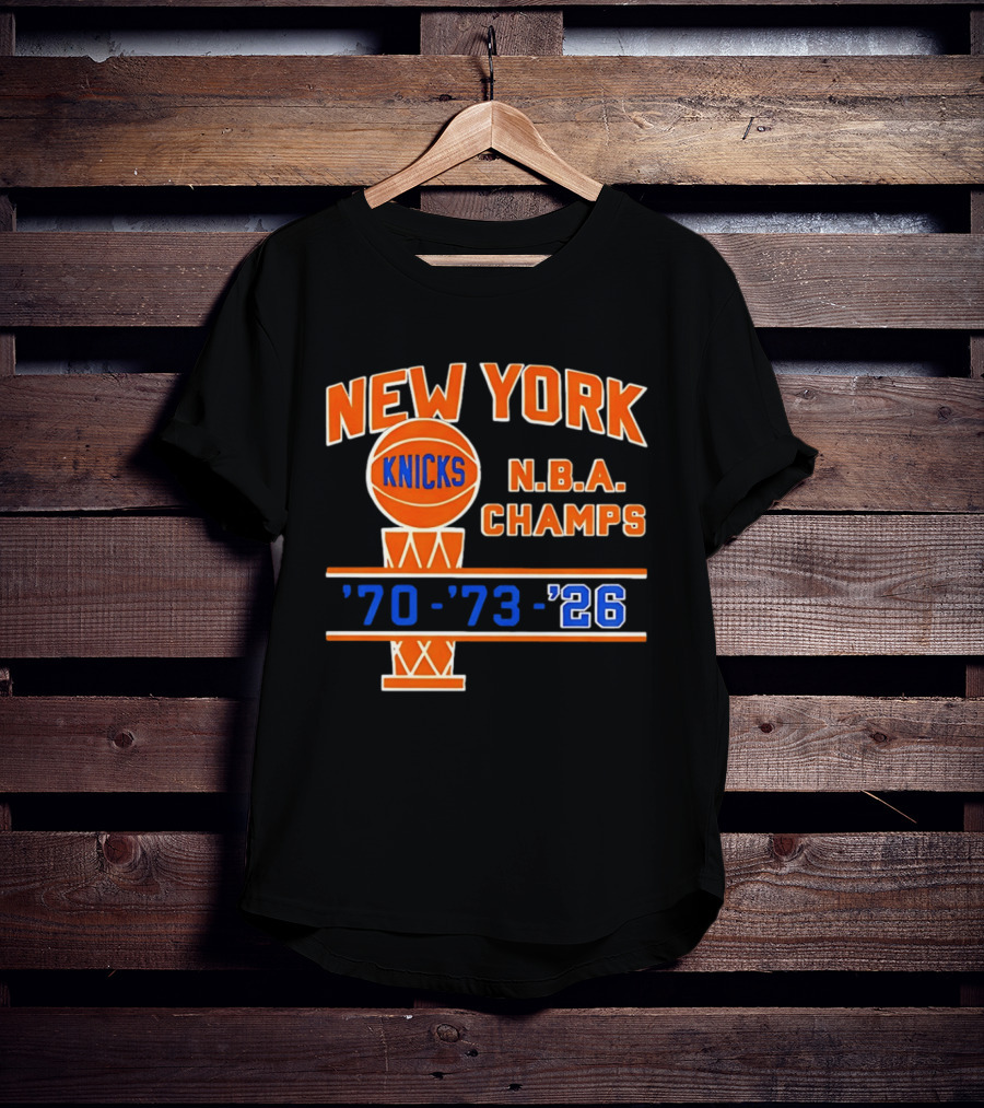 New York Knicks NBA Champs 1970 1973 2026 T-Shirt