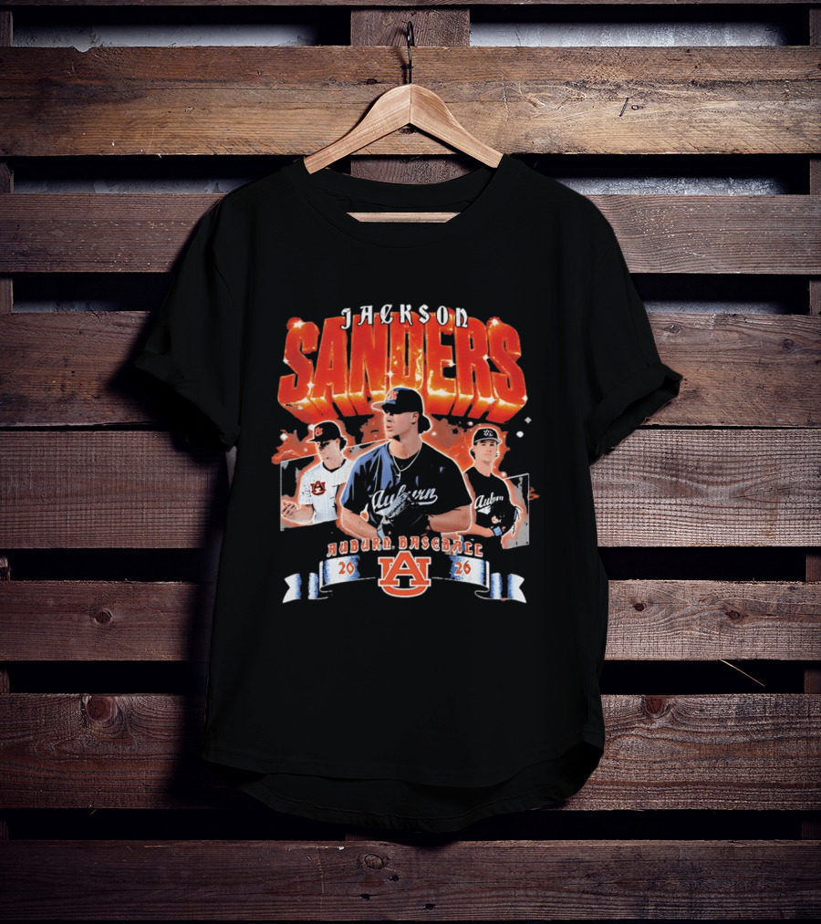 Jackson Sanders Auburn Baseball 2026 T-Shirt
