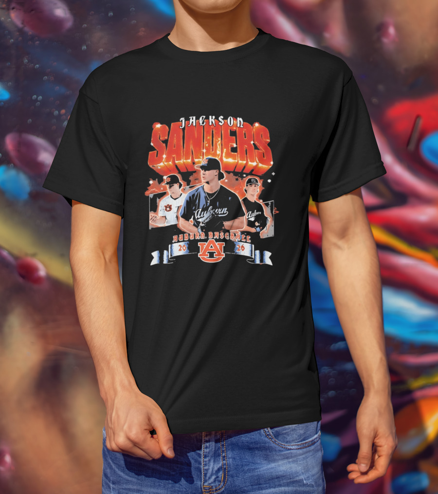 Jackson Sanders Auburn Baseball 2026 T-Shirt