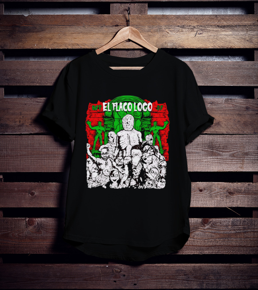 El Flaco Loco EST 97 Luchador Zombie Mashup T-Shirt