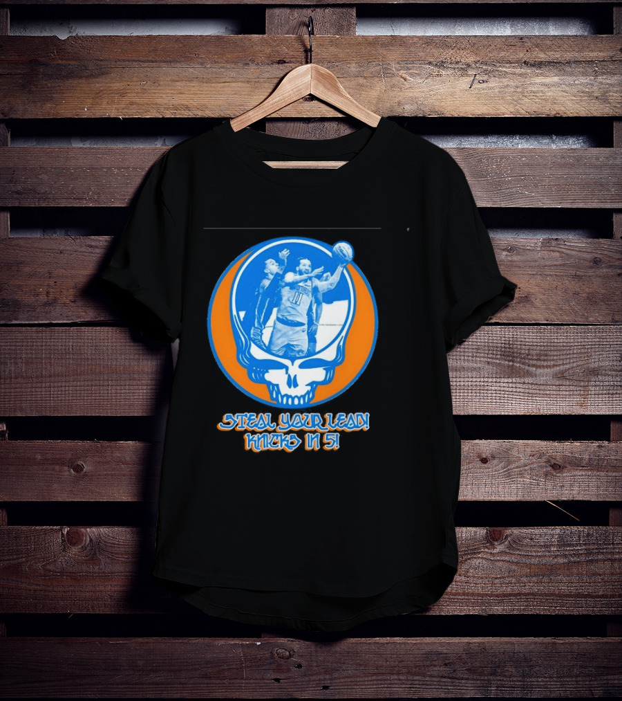 New York Knicks Jalen Brunson Steal Your Lead Knicks In 5 T-Shirt