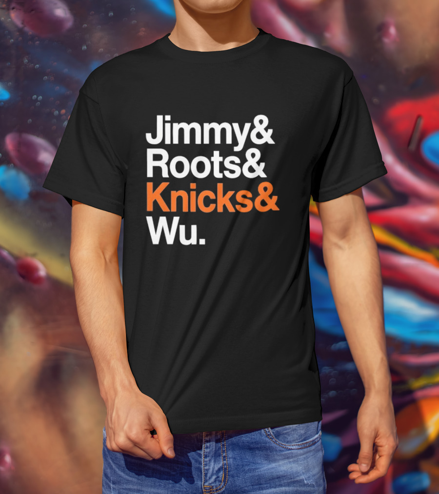 Jimmy And Roots And Knicks And Wu Basketball T-Shirt