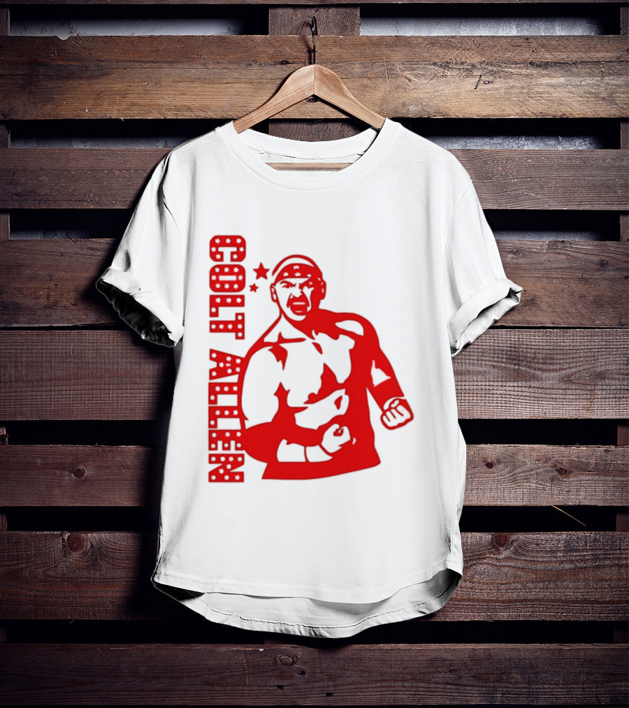 Bald Eagle Colt Allen Red Bold Star Striker T-Shirt