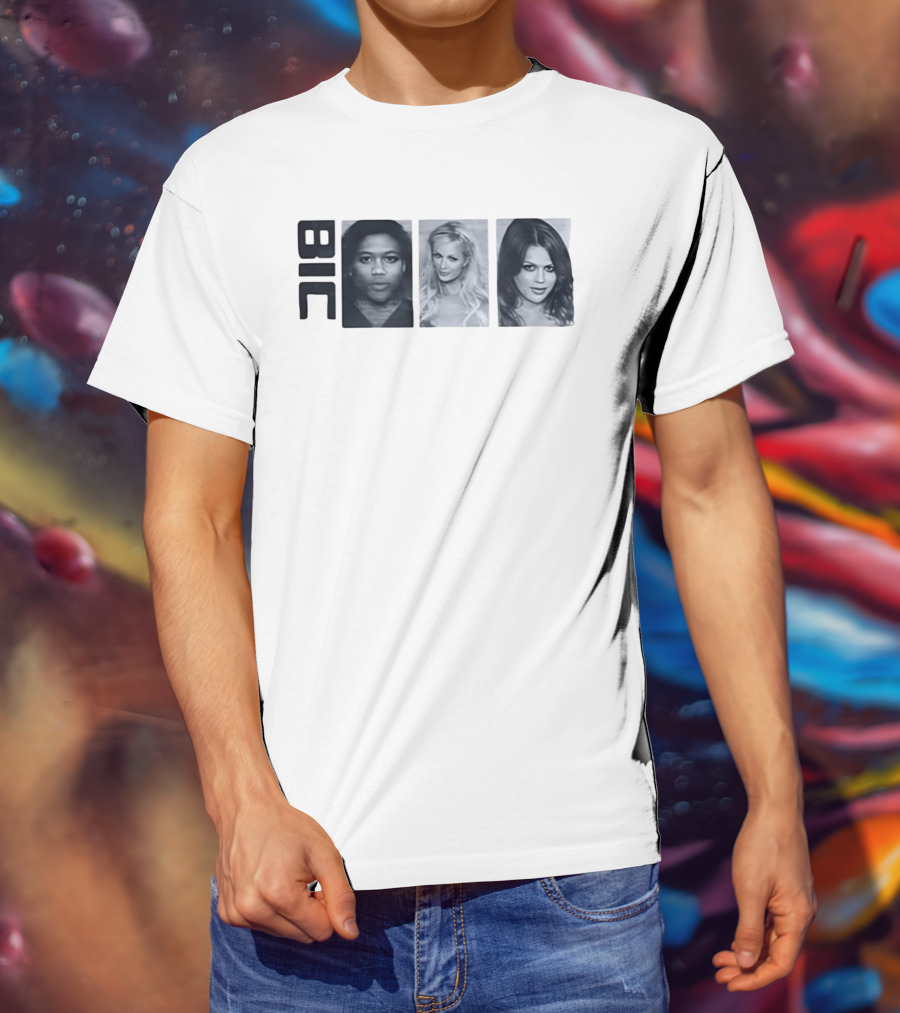 Bic Nicki Minaj Paris Hilton Britney Spears Trio Shots T-Shirt