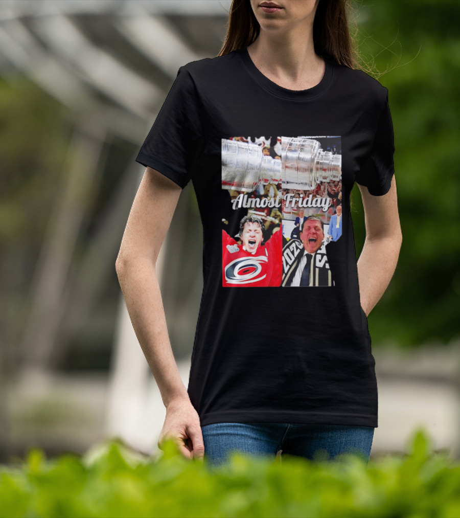 Rod Brind'Amour Almost Friday Ice Hockey Canadian Double Cup Celebration T-Shirt