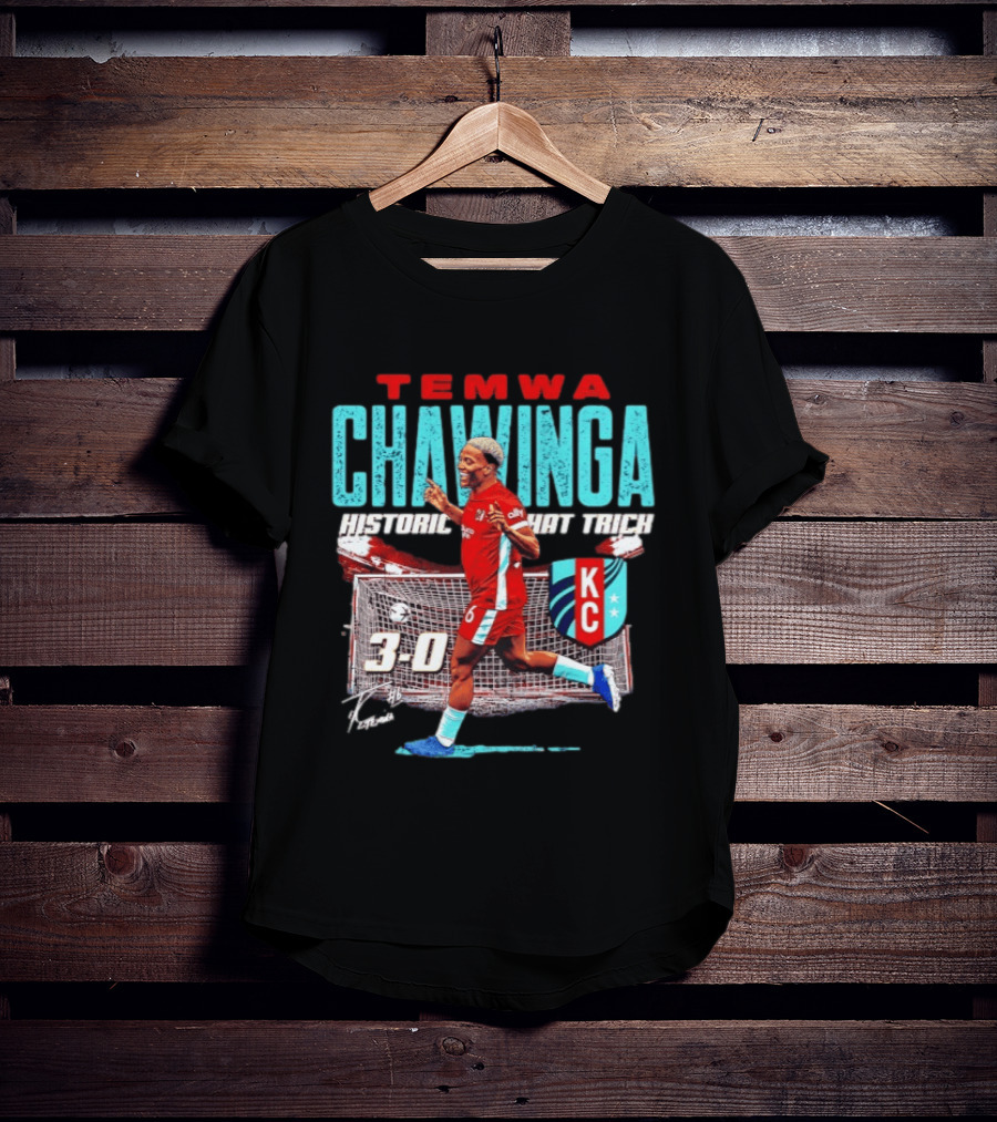 Temwa Chawinga KC Historic Hat Trick 3 0 T-Shirt