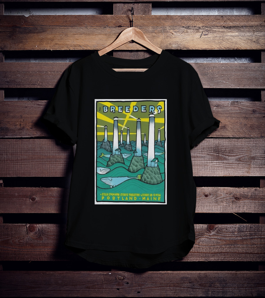 Breeders Sean Solomon State Theatre Portland Maine June 18 2026 T-Shirt