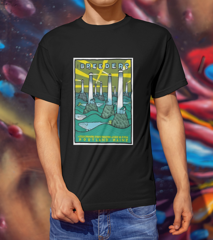 Breeders Sean Solomon State Theatre Portland Maine June 18 2026 T-Shirt