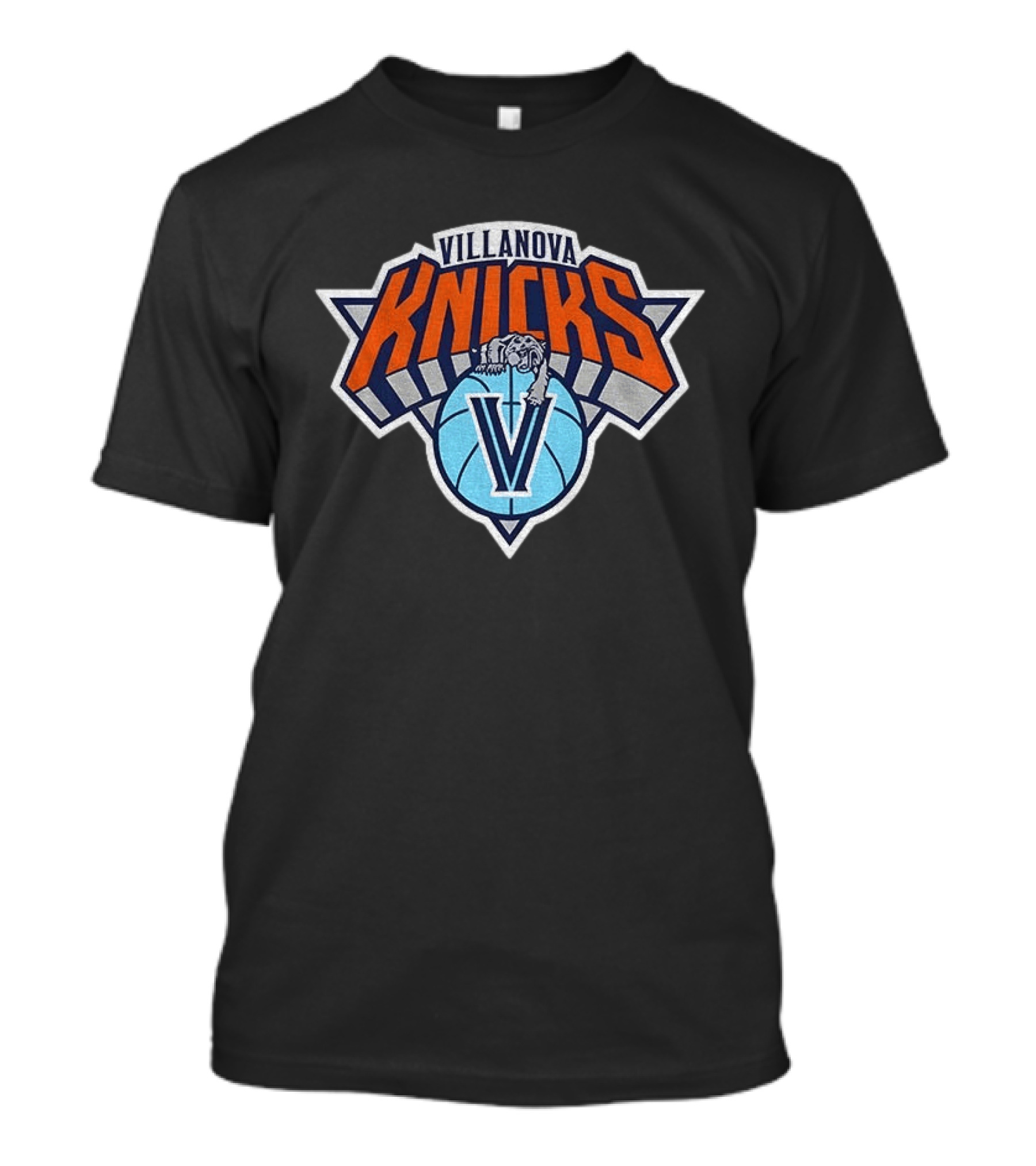 Villanova Knicks Wildcats And New York Knicks Basketball Mashup T-Shirt