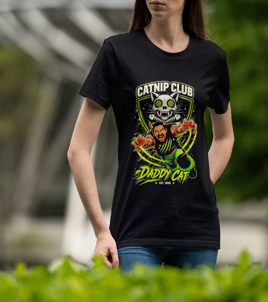 Catnip Club Daddy Cat Wrestling Est 2020 T-Shirt