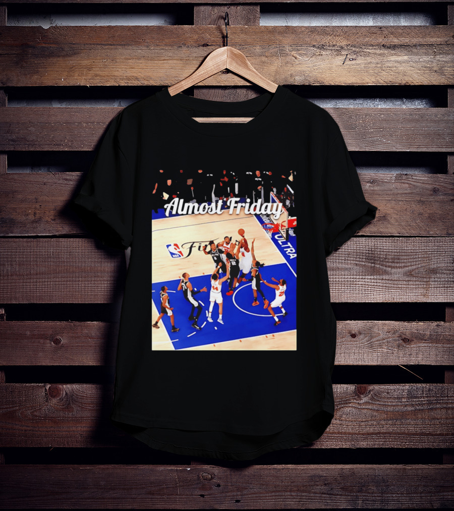 Almost Friday New York Knicks NBA Fit Game 4 Action Scene T-Shirt