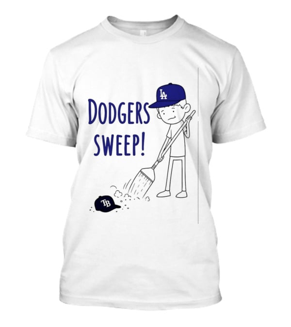 Los Angeles Dodgers Sweep Victory Over Tampa Bay Rays T-Shirt