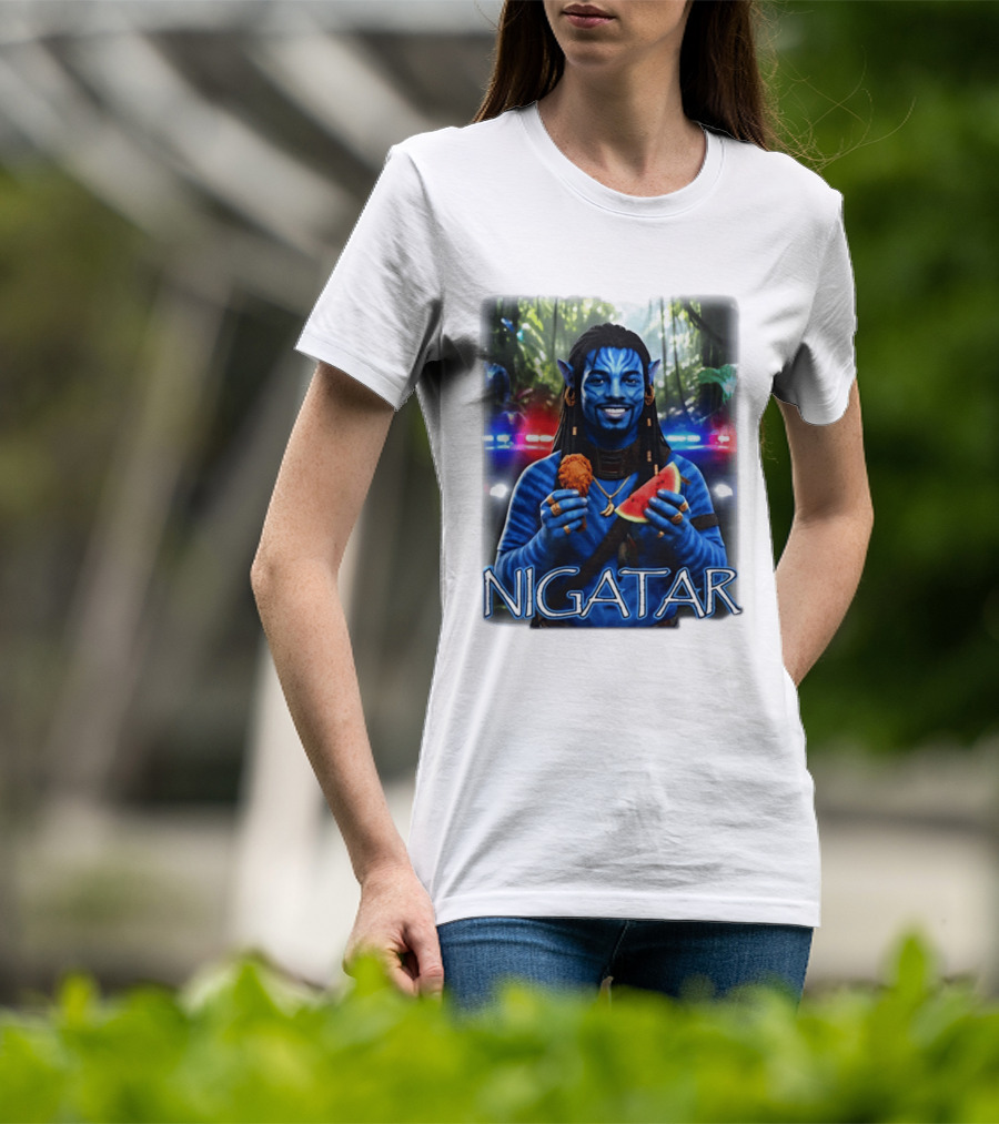 Nigatar Avatar Meme Watermelon And Chicken T-Shirt