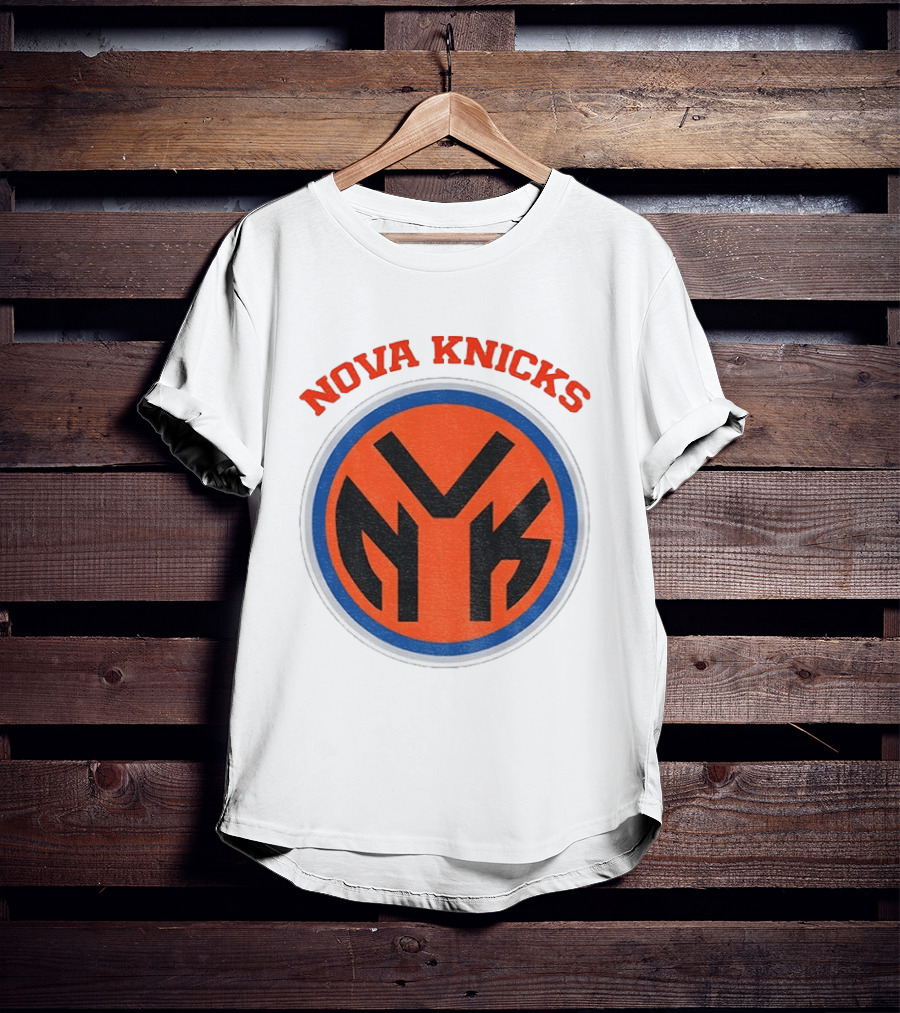 Nova Knicks NVK Villanova Wildcats New York Knicks Basketball Mashup T-Shirt