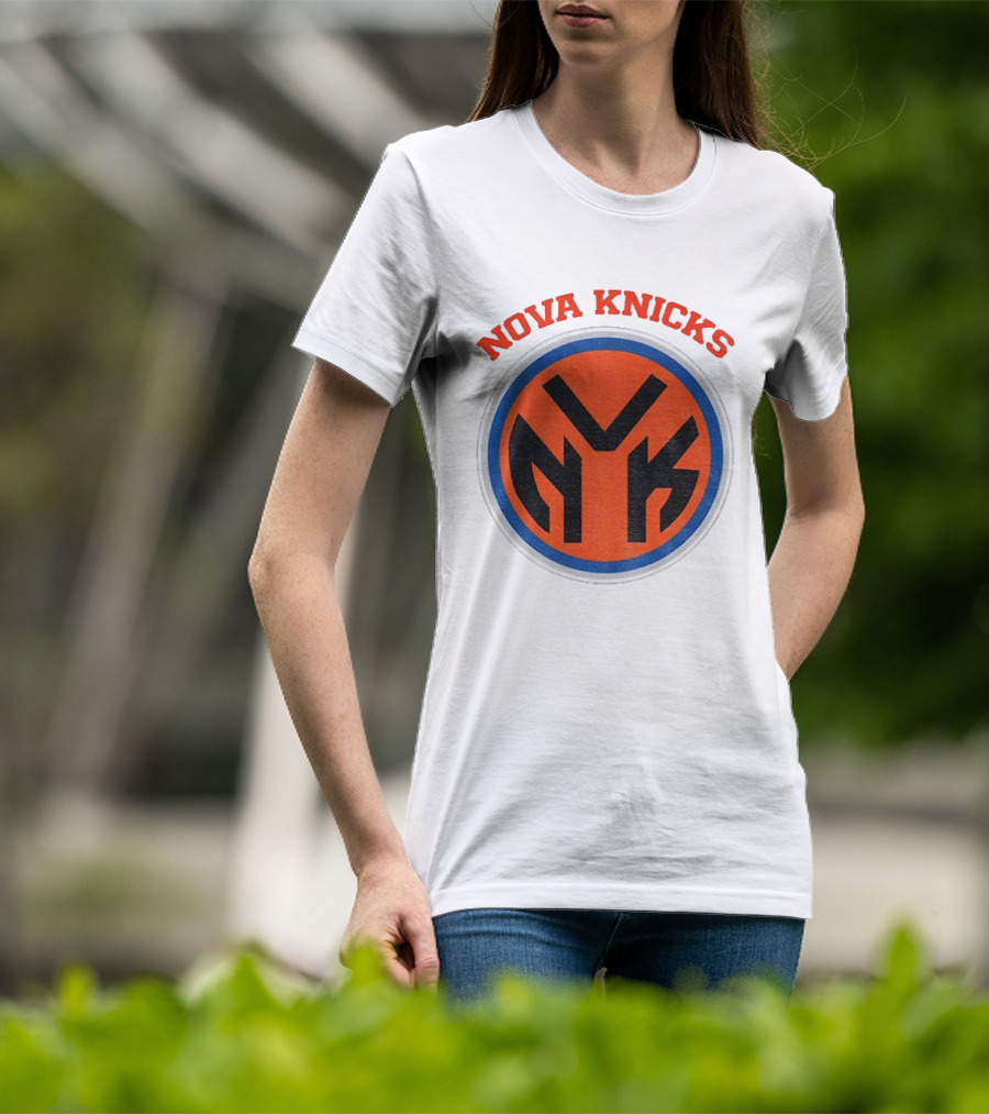 Nova Knicks NVK Villanova Wildcats New York Knicks Basketball Mashup T-Shirt