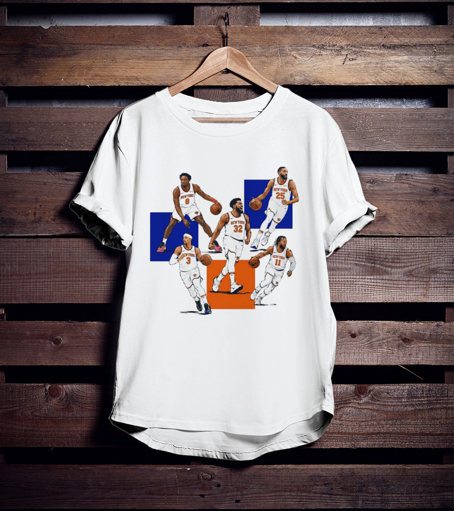 Og Anunoby Josh Hart Karl Anthony Towns Mikal Bridges Jalen Brunson New York Knicks Basketball Players T-Shirt