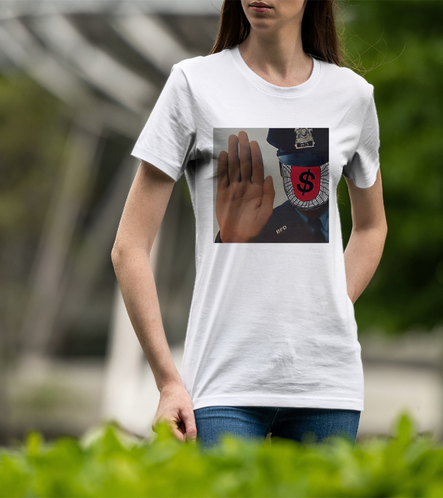 Angel Dust C2tt Album BPD Officer Dollar Symbol Face T-Shirt
