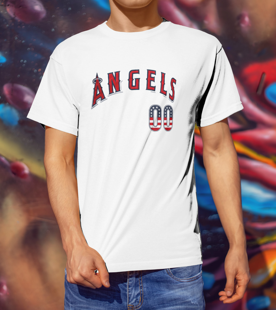 Angels 00 USA Stars And Stripes T-Shirt