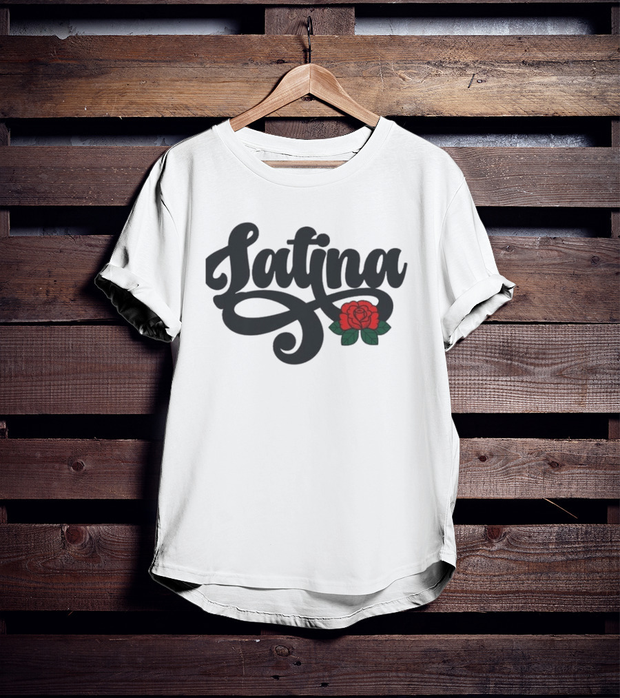 Latina Chingonas Social Club Rose Script T-Shirt
