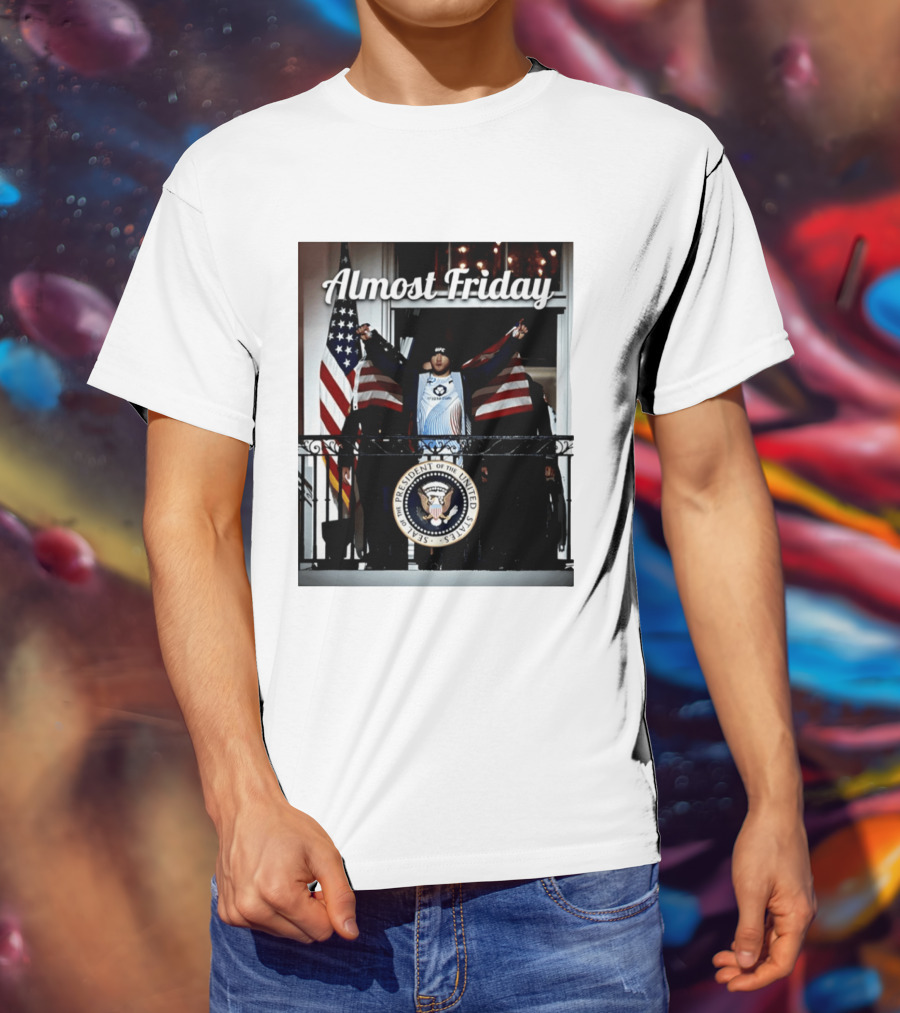 Almost Friday UFC White House Presidential Seal USA Flag T-Shirt
