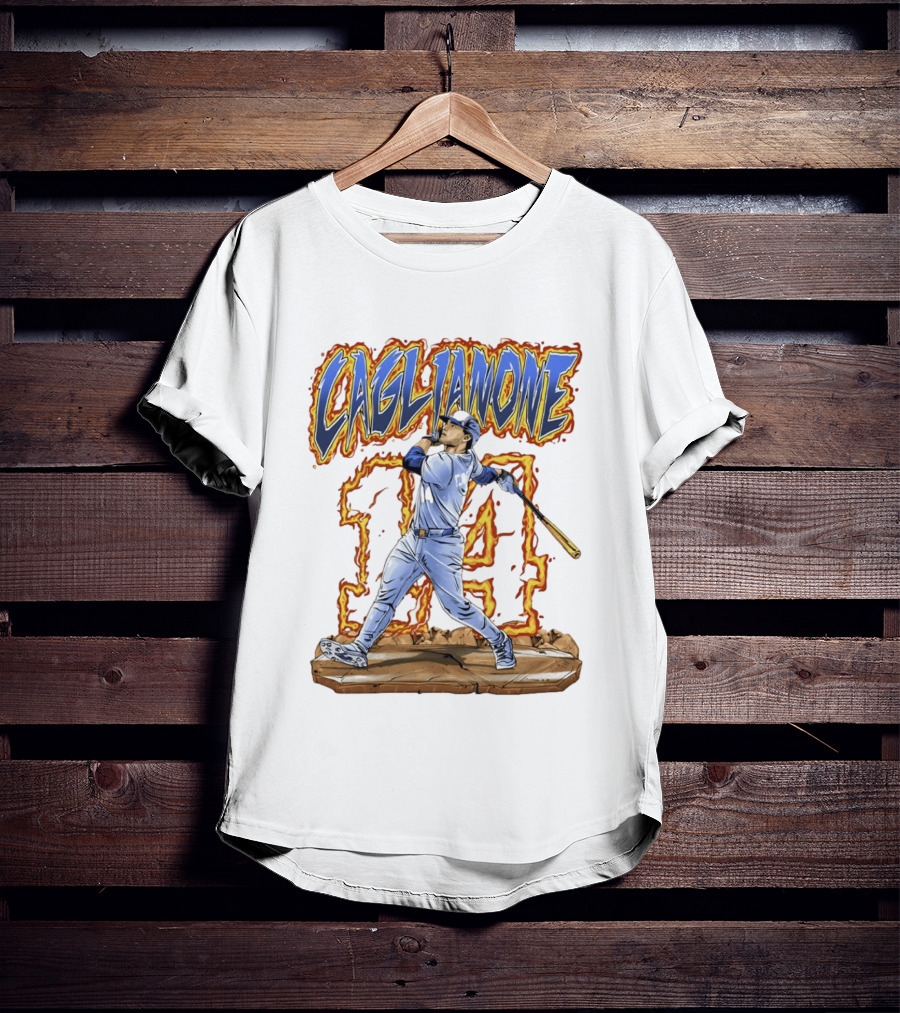 Caglianone Number 14 Kansas City Royals Baseball Player T-Shirt