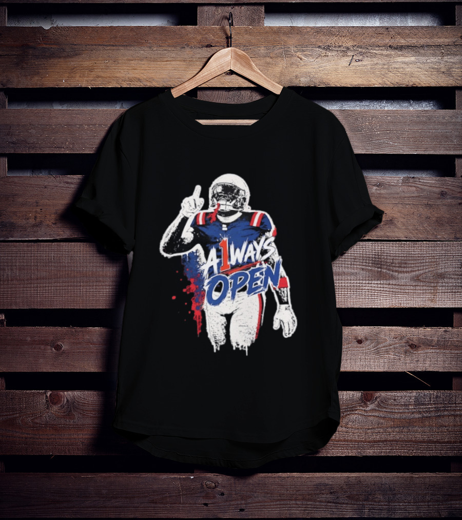 A1ways Open New England Patriots Football Player T-Shirt