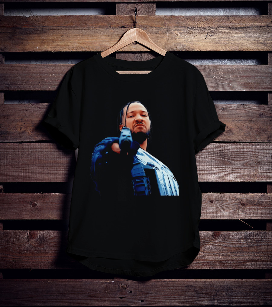 Jalen Brunson Gangster New York Knicks NBA Basketball Gun Image T-Shirt