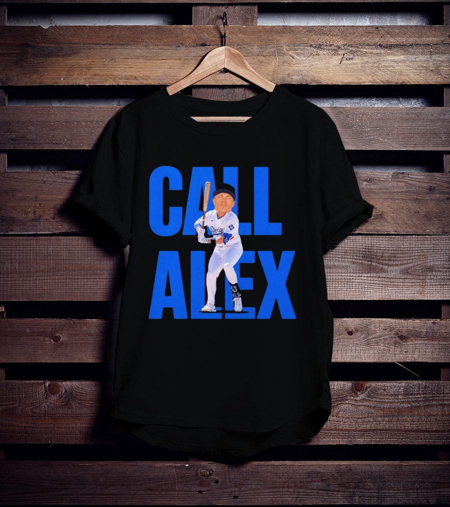 Call Alex Los Angeles Dodgers Baseball Player Caricature T-Shirt