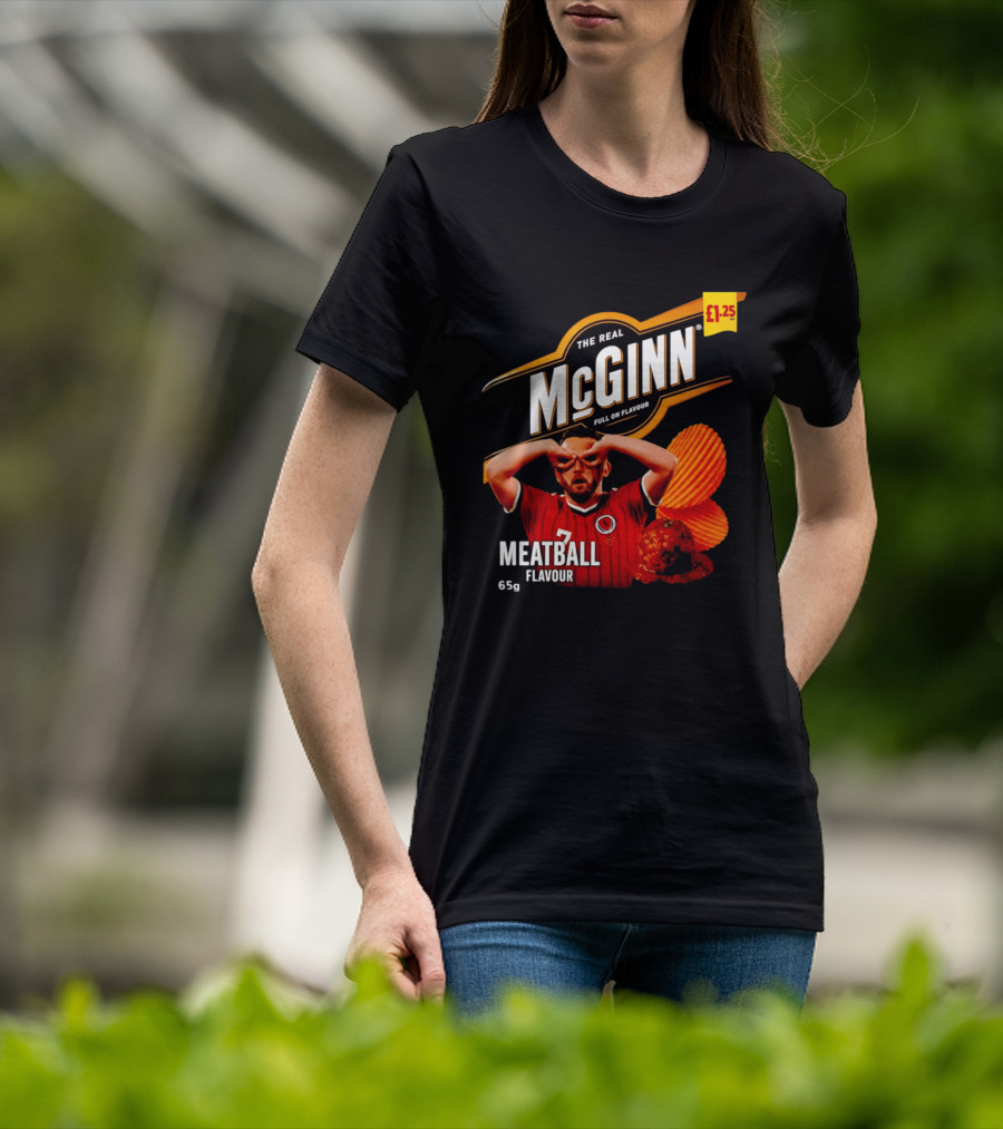 The Real McGinn Full On Flavour Meatball 65g £1.25 T-Shirt