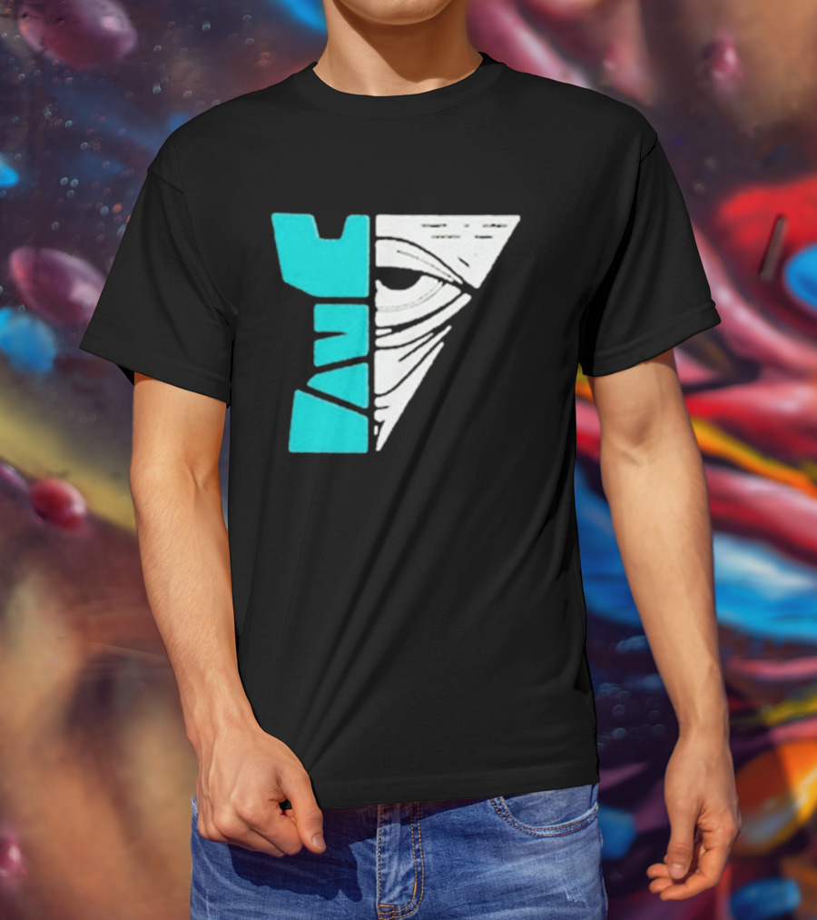 Kastle Group Whitephos X Kastle Face Off Bold Geometric Abstract T-Shirt