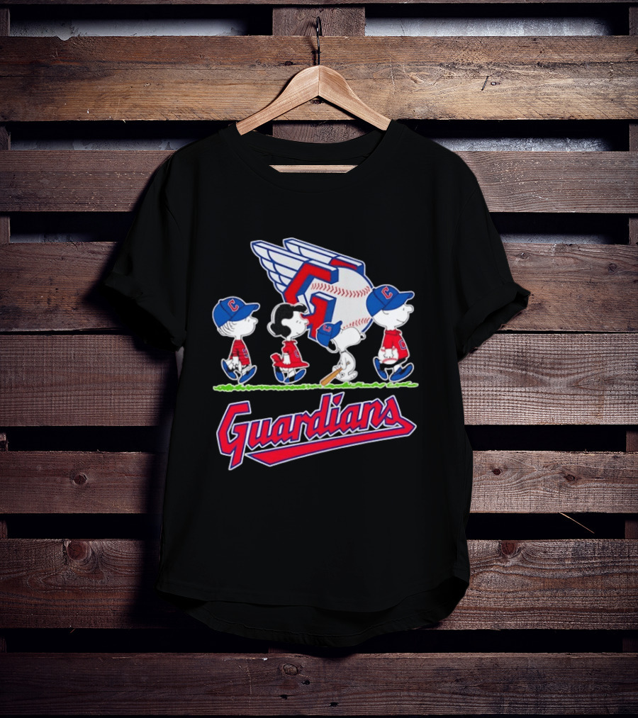 Cleveland Guardians Snoopy Charlie Brown Lucy Linus Abbey Road 2026 T-Shirt