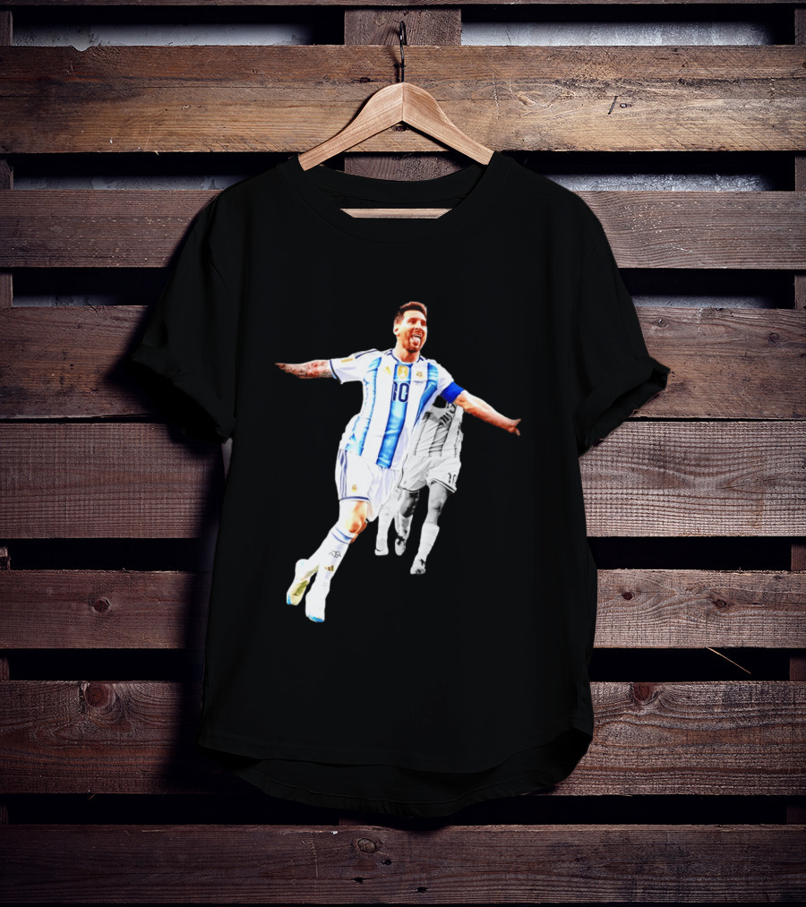 Lionel Messi Number 10 Argentina National Team Iconic Celebration T-Shirt