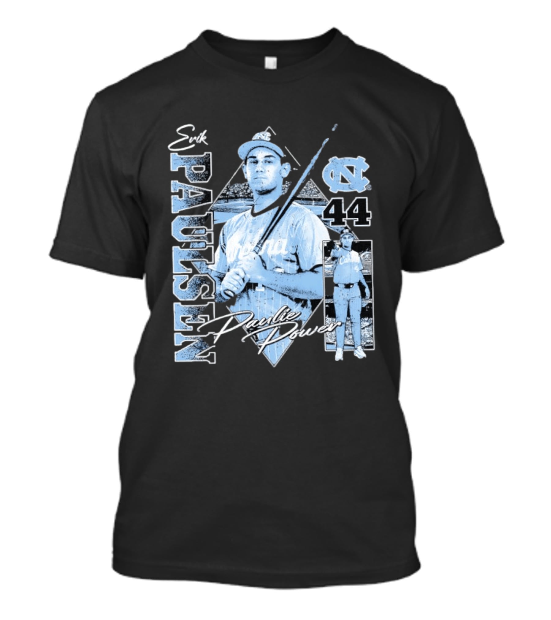 Erik Paulsen 44 UNC Paulie Power 90s Bootleg Baseball T-Shirt