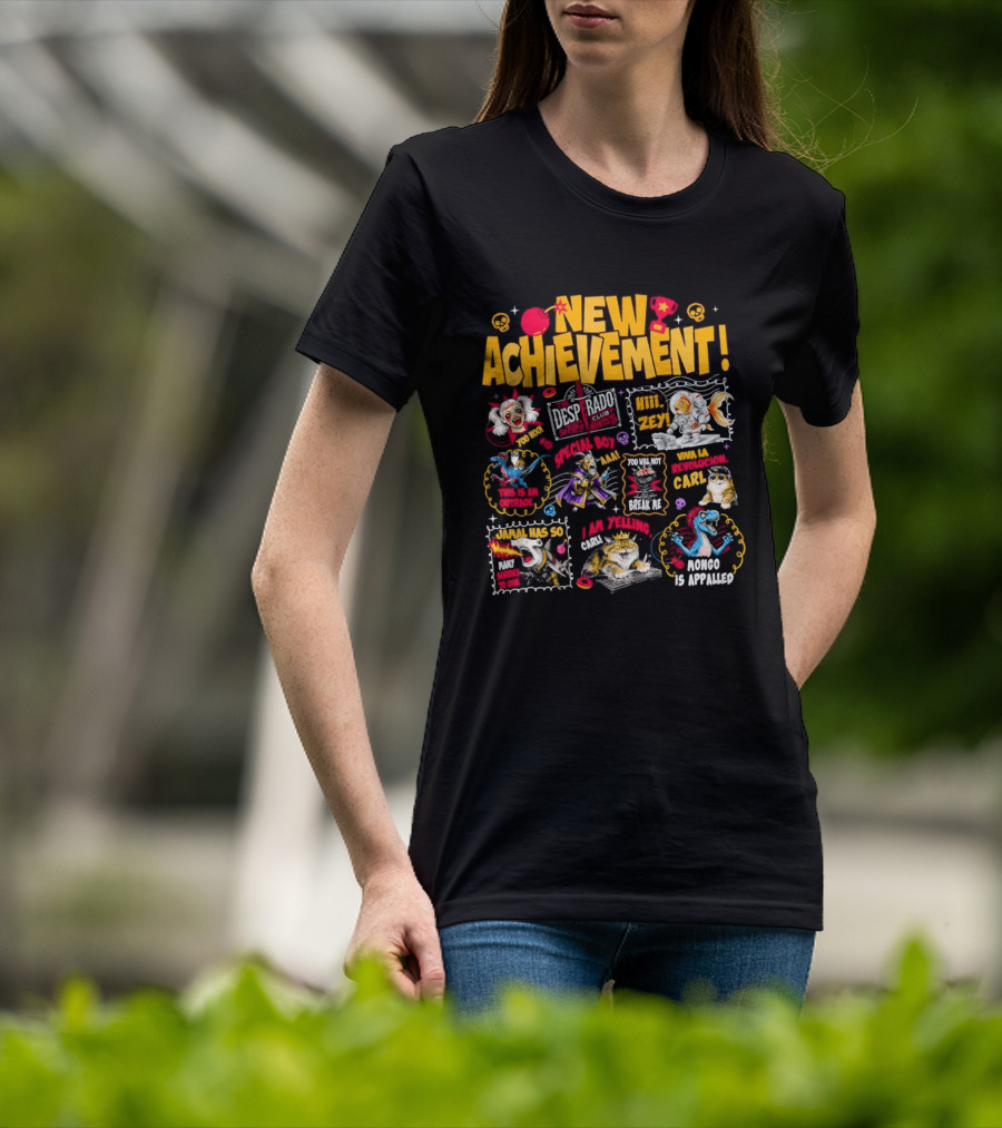 New Achievement Dungeon Crawler Carl The Desperado Club Hit Zey I Am Yelling Carl T-Shirt