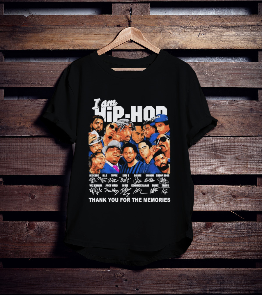 I Am Hip Hop Thank You For The Memories Iconic Artist Signatures T-Shirt