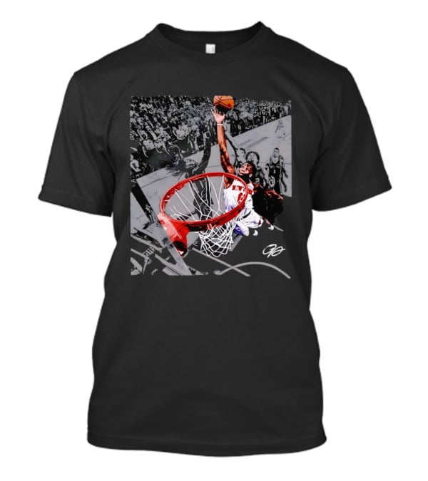 OG Anunoby Dunking New York Knicks 2026 NBA Action T-Shirt