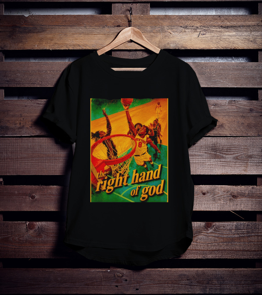 OG Anunoby New York Knicks Basketball The Right Hand Of God 2026 T-Shirt