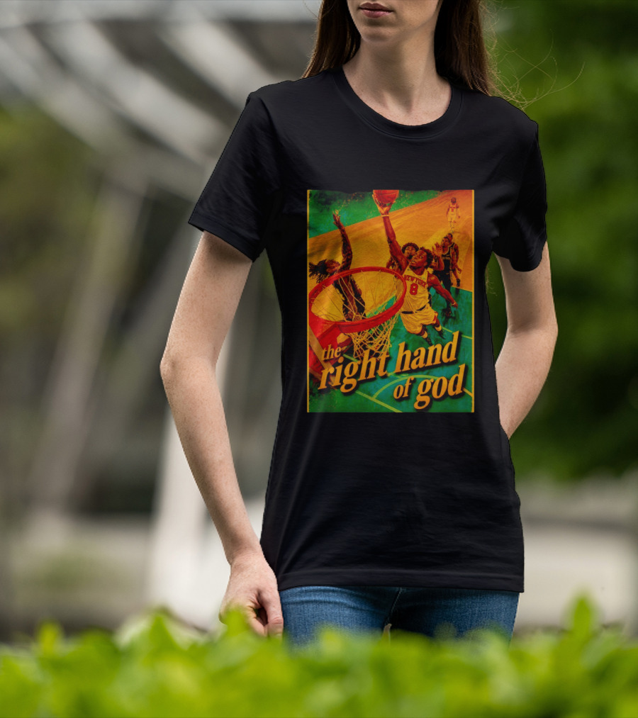 OG Anunoby New York Knicks Basketball The Right Hand Of God 2026 T-Shirt