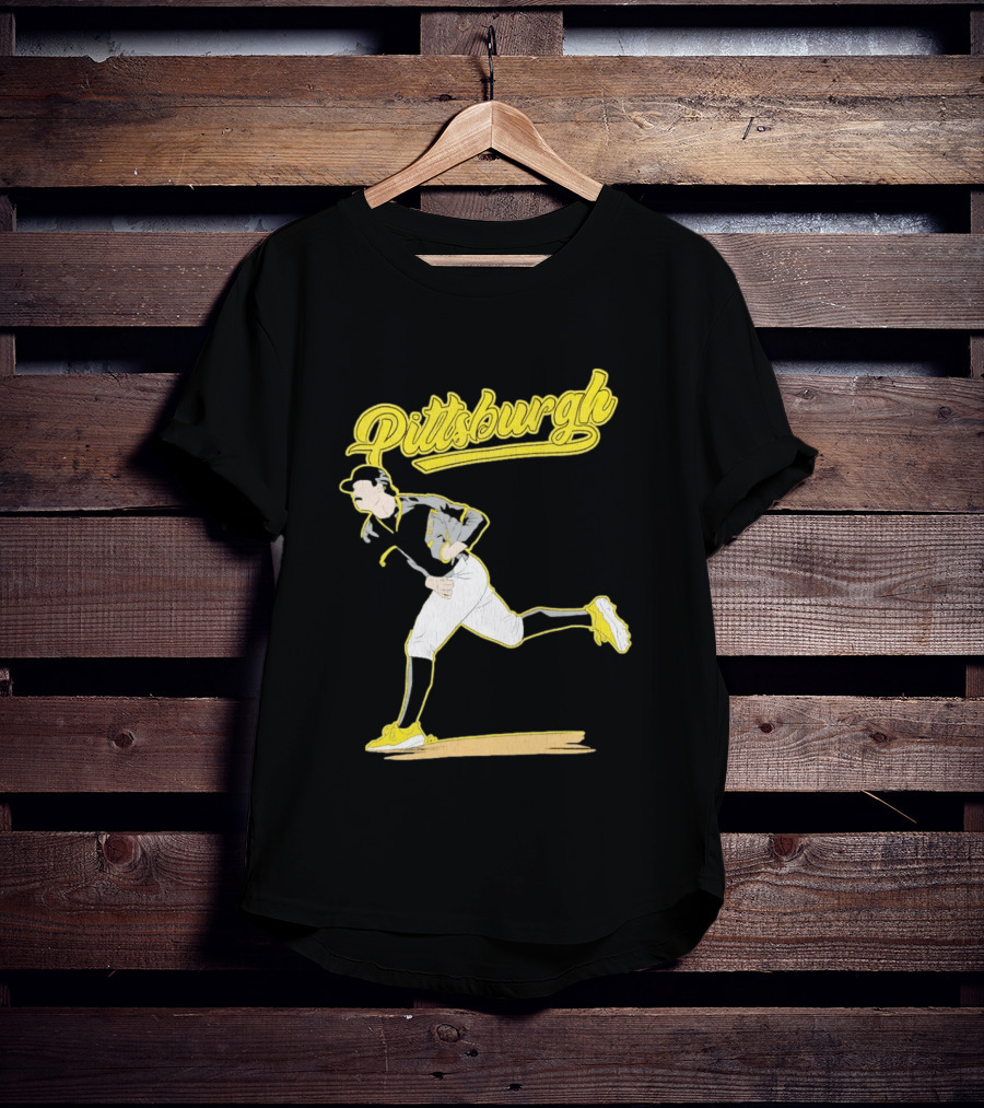 Pittsburgh Pirates Kent Tekulve Pitching Iconic Style Retro Baseball T-Shirt