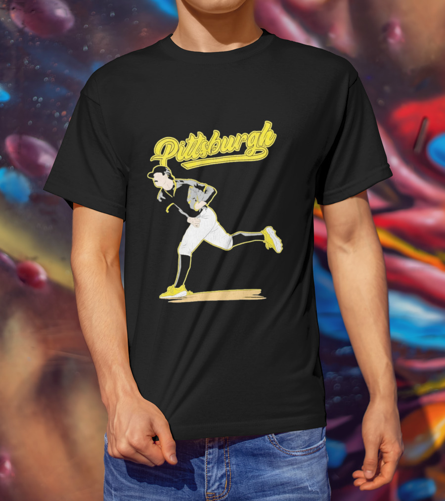 Pittsburgh Pirates Kent Tekulve Pitching Iconic Style Retro Baseball T-Shirt