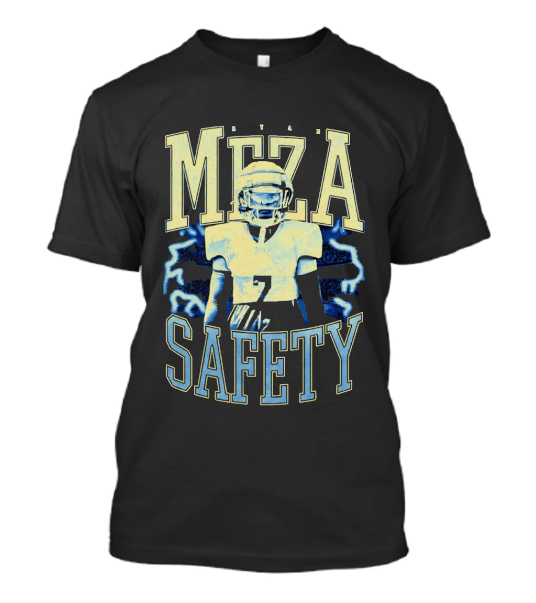 Ryan Meza Safety Football Player Number 7 T-Shirt