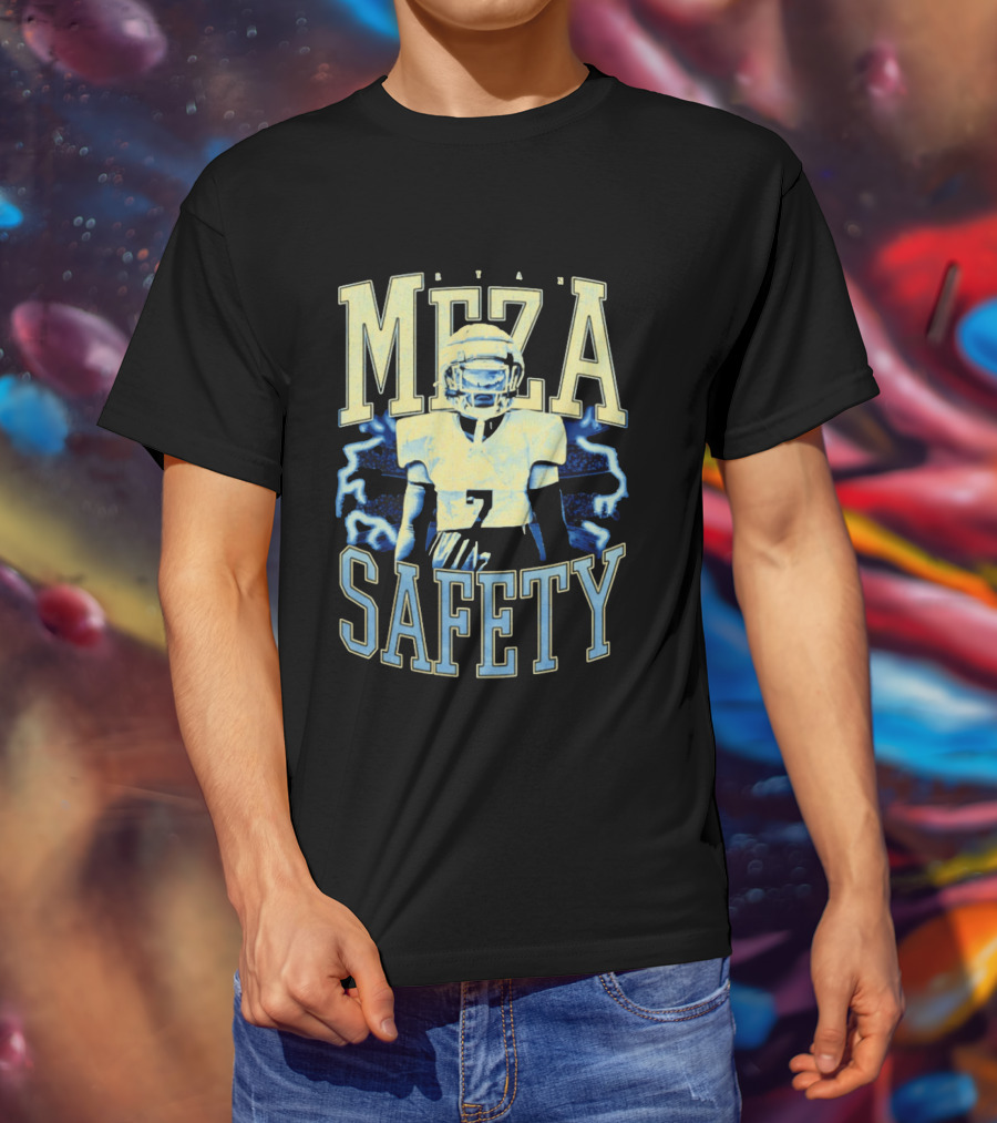 Ryan Meza Safety Football Player Number 7 T-Shirt