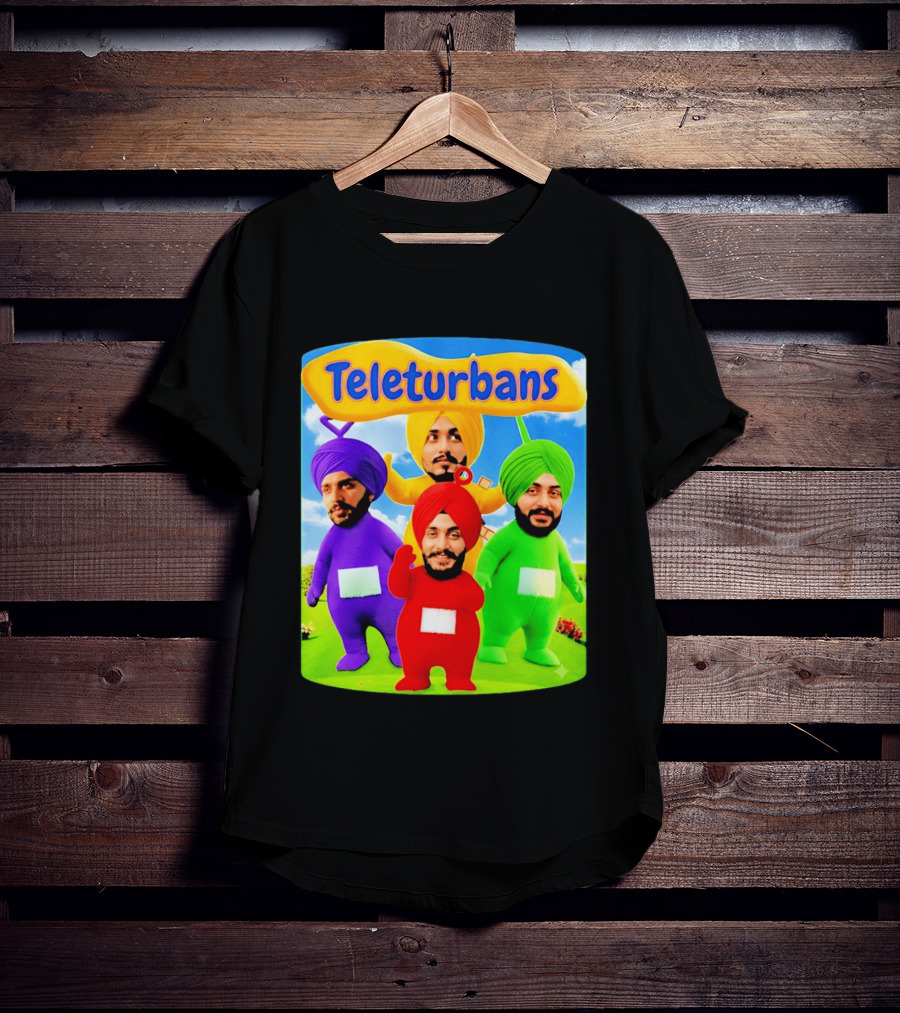 Teleturbans Colorful Characters Parody Featuring Turbans T-Shirt