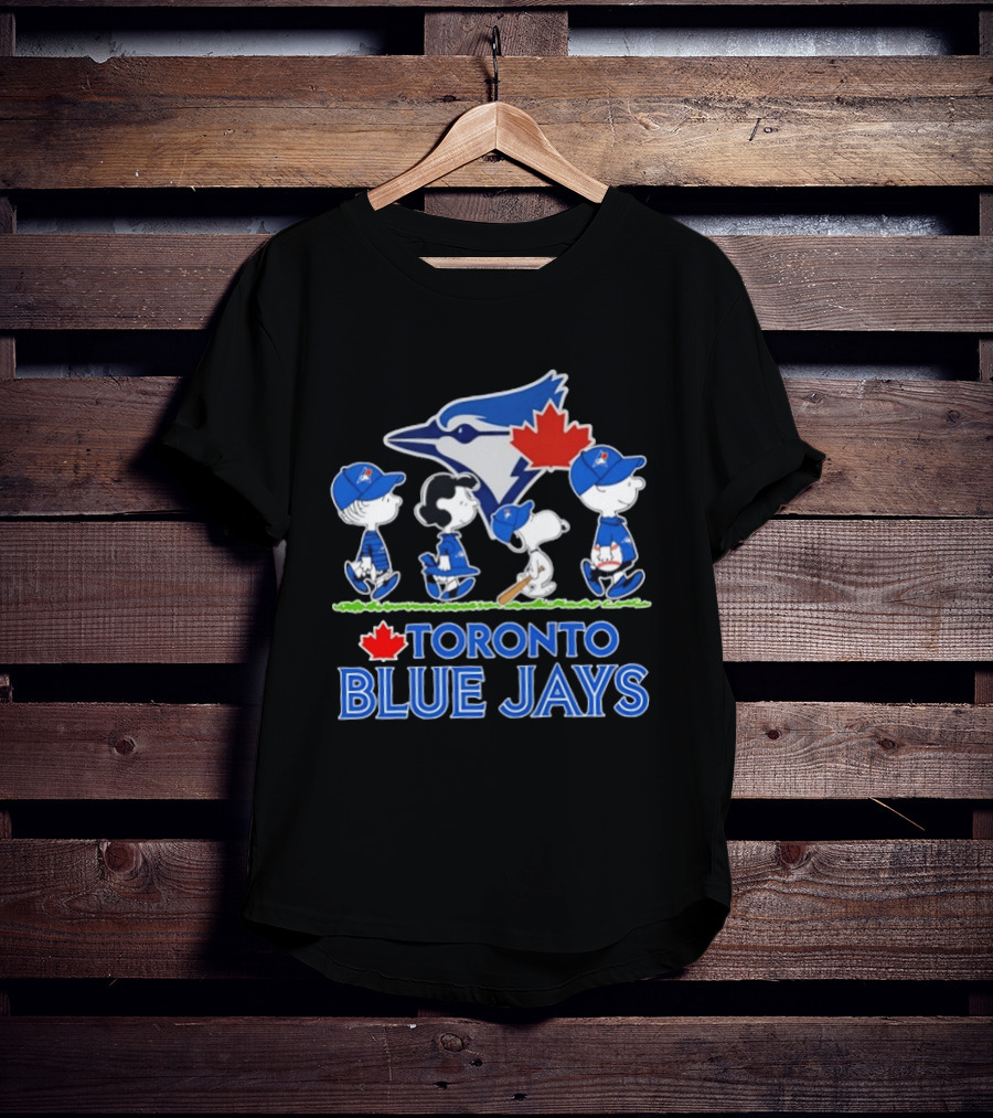 Toronto Blue Jays Snoopy Charlie Brown Lucy Linus Abbey Road 2026 T-Shirt