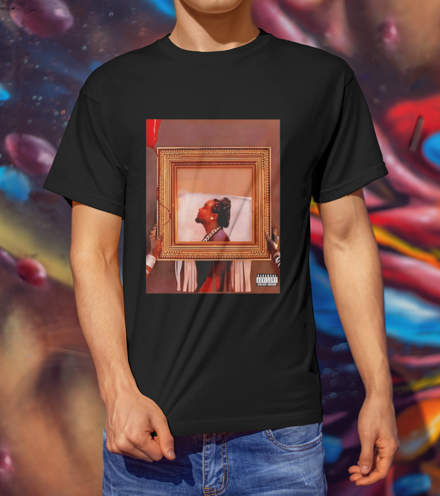 Wale Album Cover Parental Advisory Explicit Content Picture Frame T-Shirt