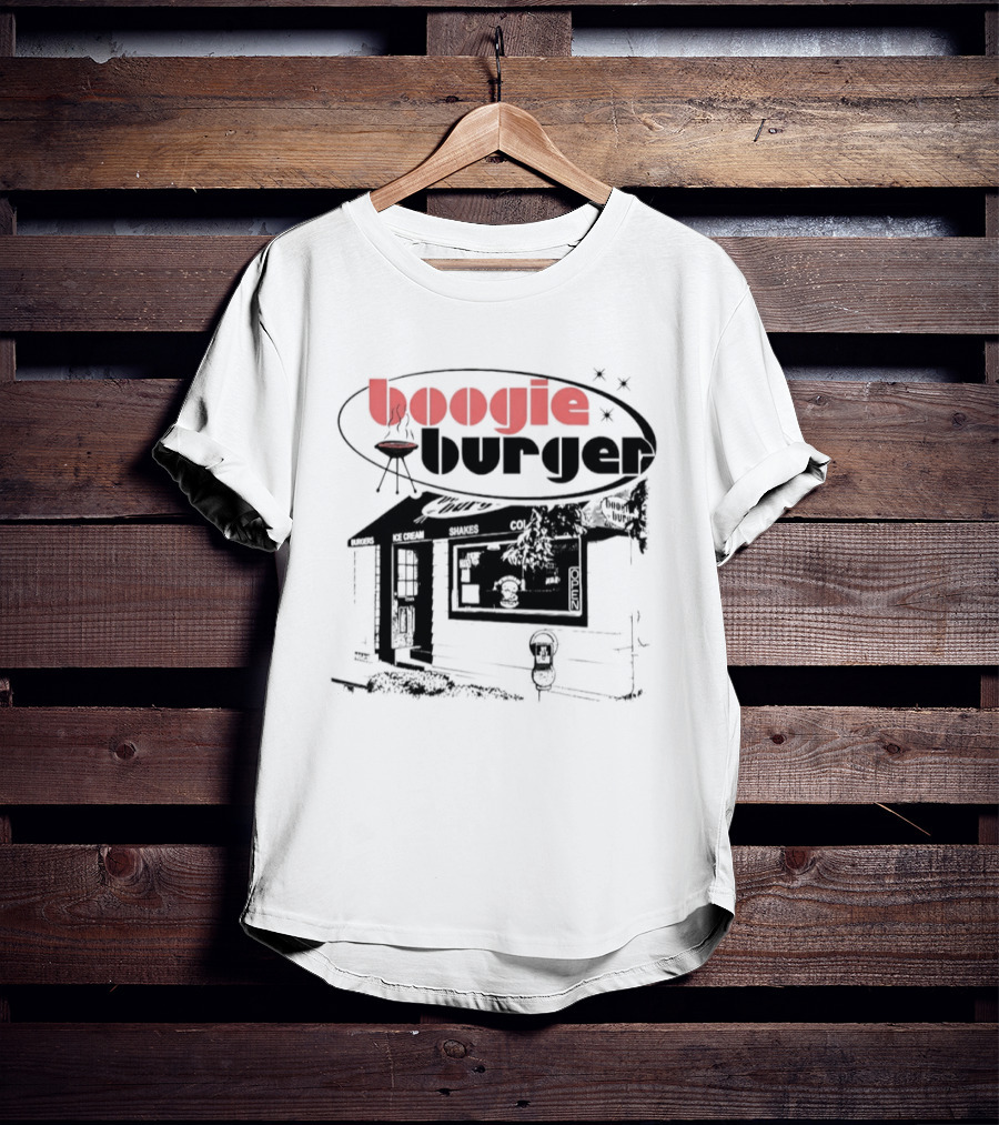 Boogie Burger Diner Fast Food Grill Retro Vintage Restaurant T-Shirt