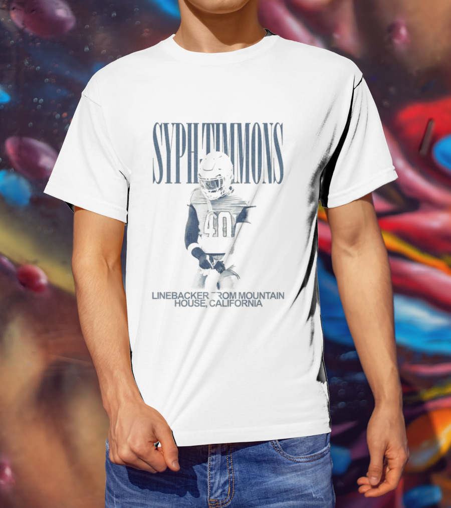 Syph Timmons Linebacker Orlando California Football 40 T-Shirt