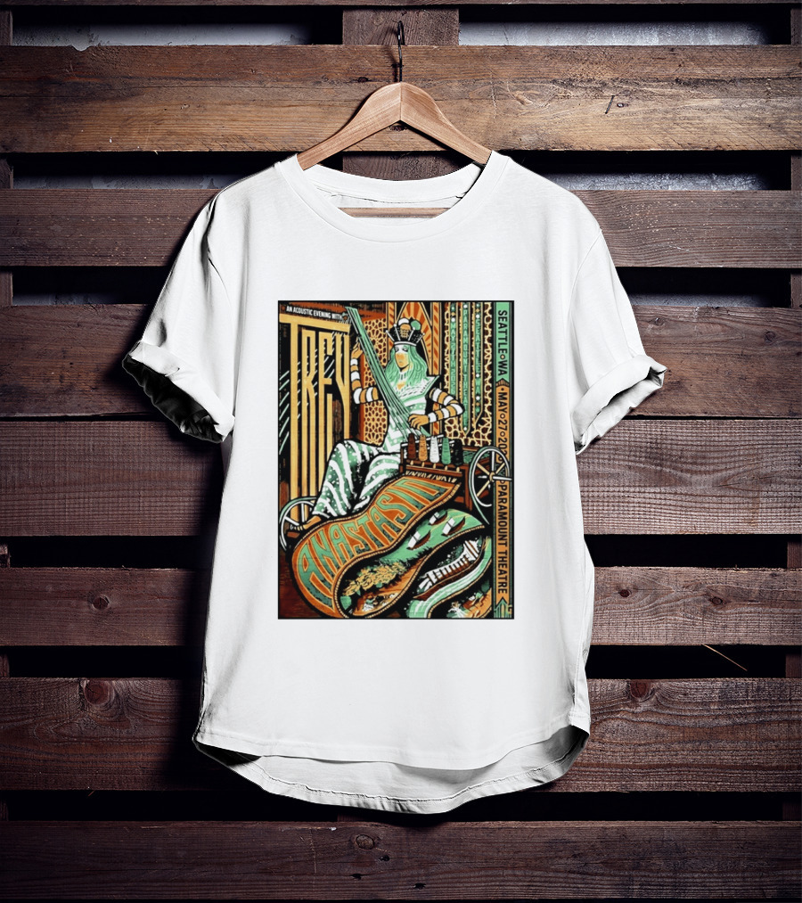 Trey Anastasio Acoustic Evening Seattle WA May 27 2026 Paramount Theatre T-Shirt