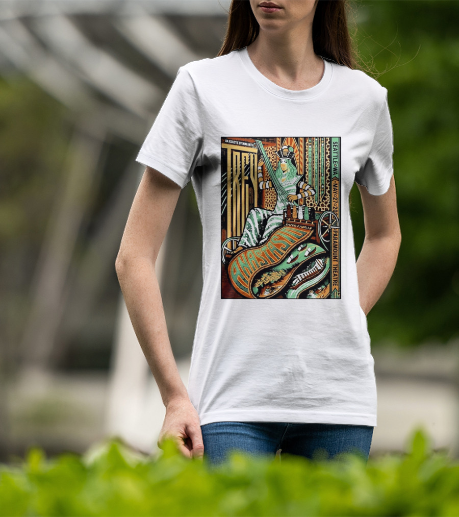 Trey Anastasio Acoustic Evening Seattle WA May 27 2026 Paramount Theatre T-Shirt